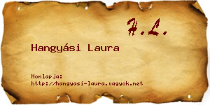 Hangyási Laura névjegykártya